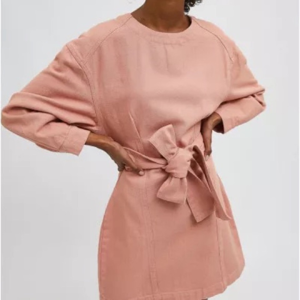 NWOT Compañia Fantastica Pink Denim Dress